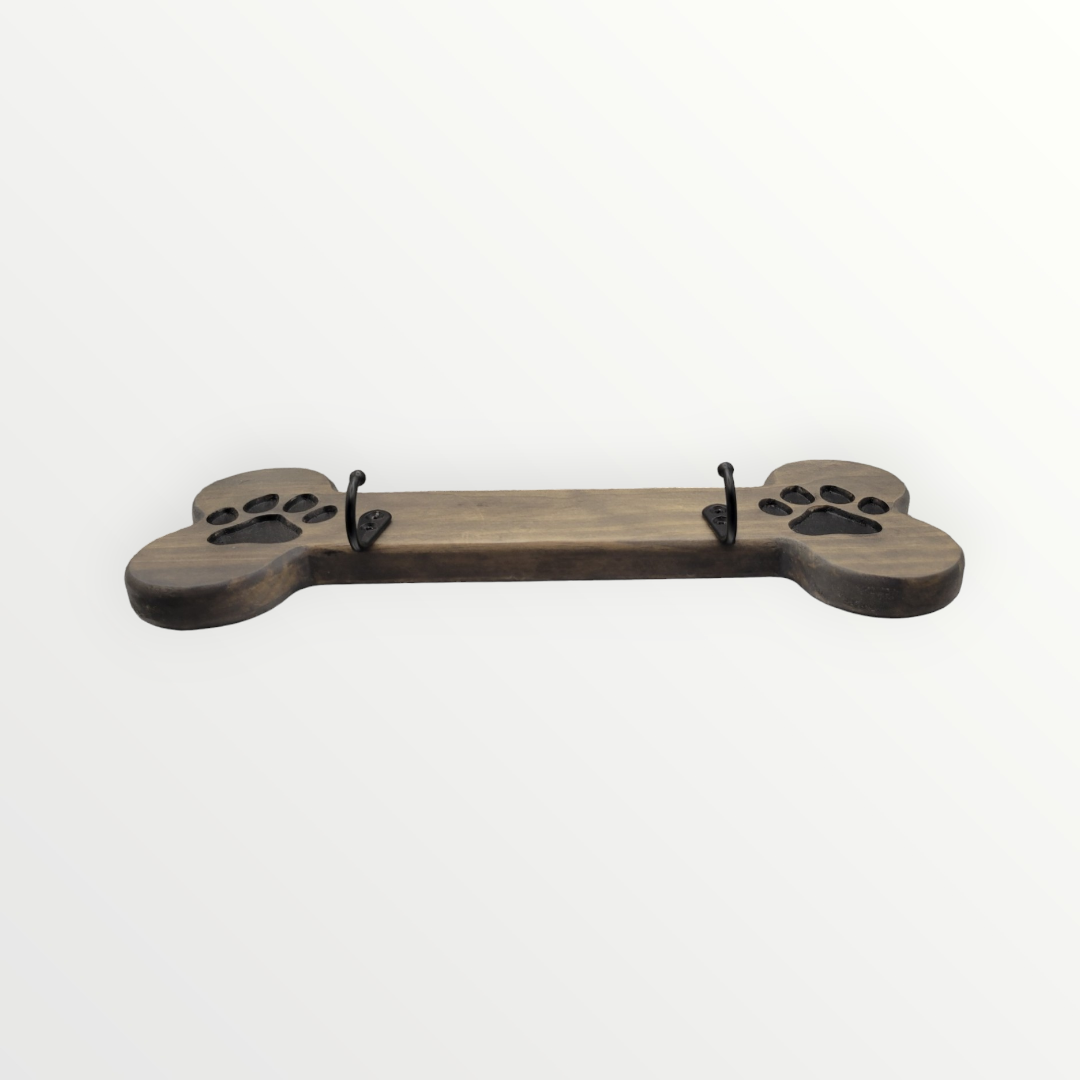 Bone shaped leash holder