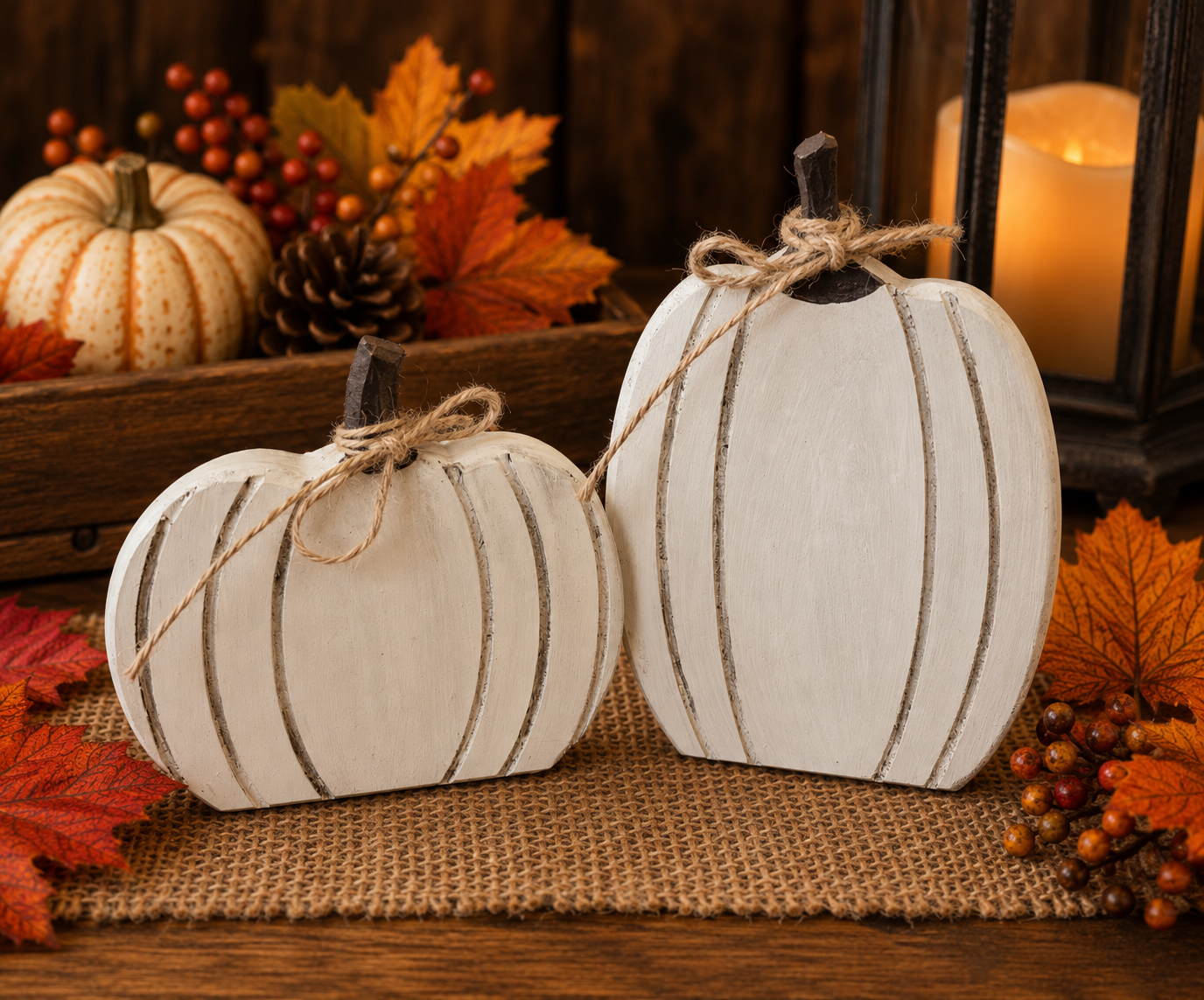 Pumpkin Shelf Sitters (Pair)