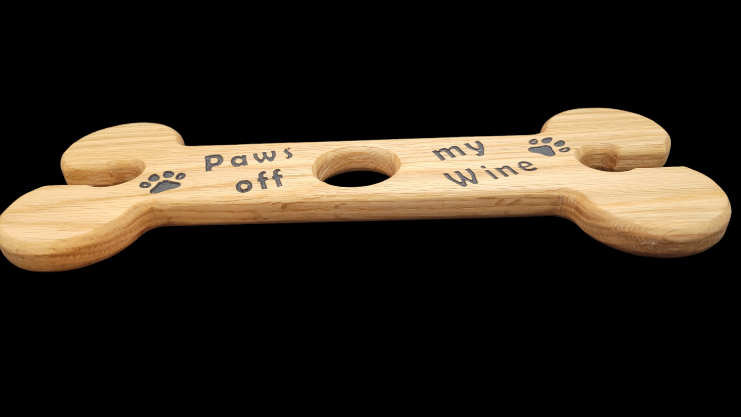"Paws off My Wine" Wine Caddy