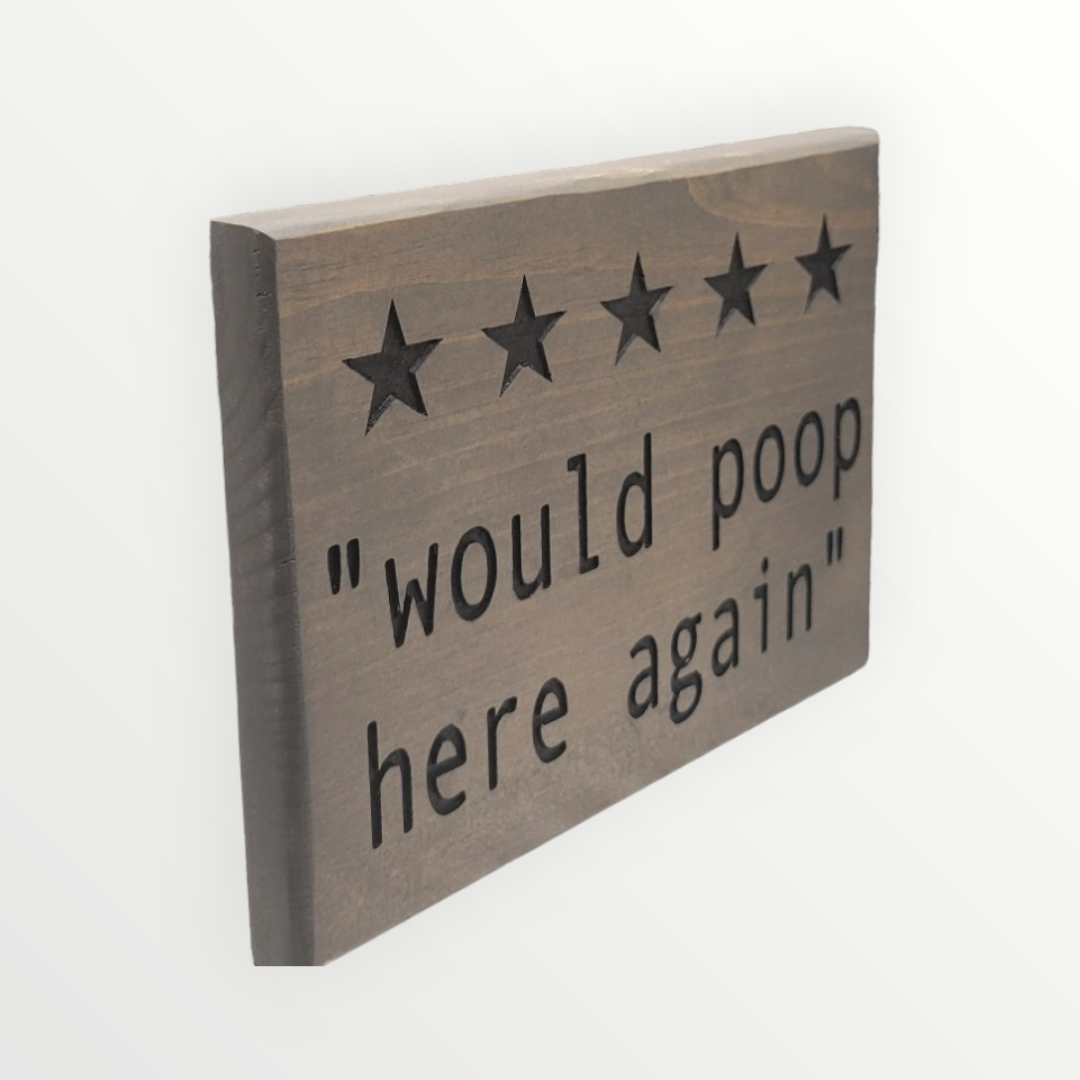Would Poop Here Again