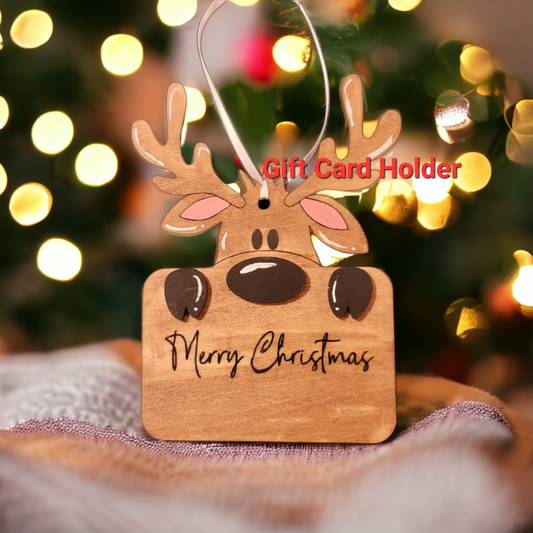 Reindeer Gift Card Holder