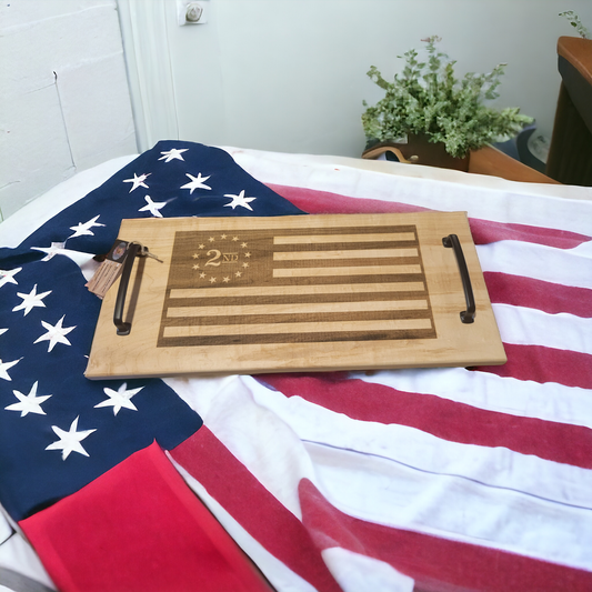2nd Amendment Serving Tray