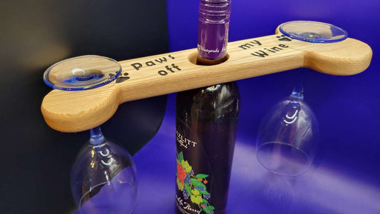 "Paws off My Wine" Wine Caddy