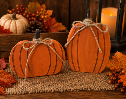 Pumpkin Shelf Sitters (Pair)