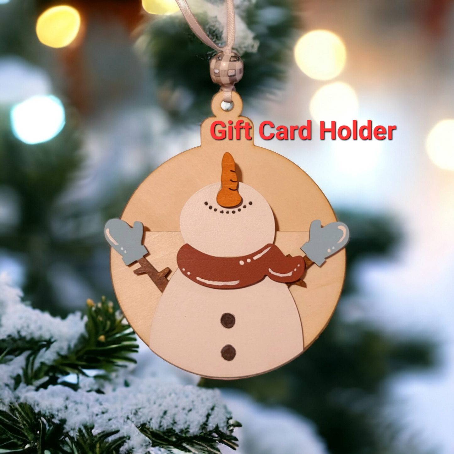 Snowman Gift Card Holder