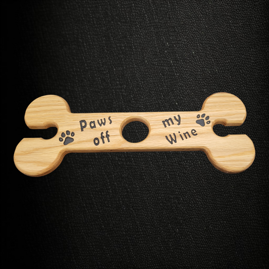 "Paws off My Wine" Wine Caddy