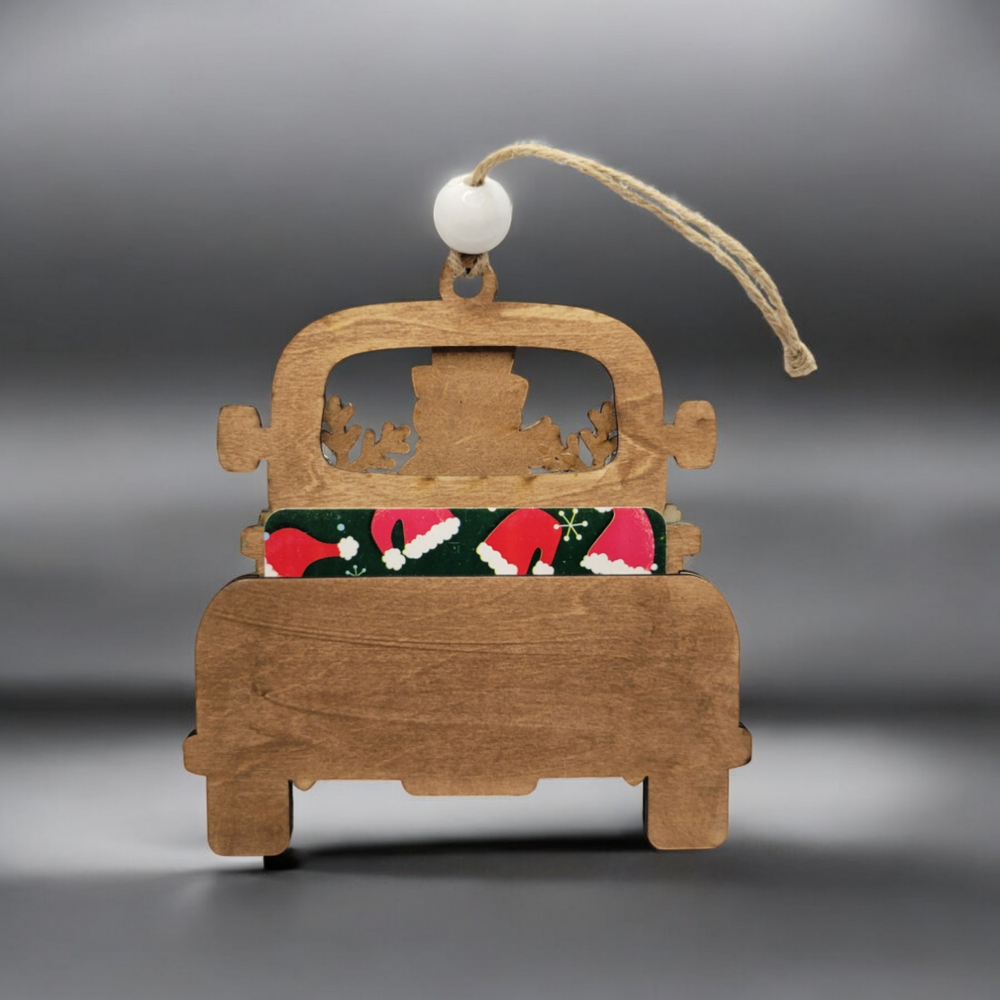 Snowman Truck Gift Card Holder