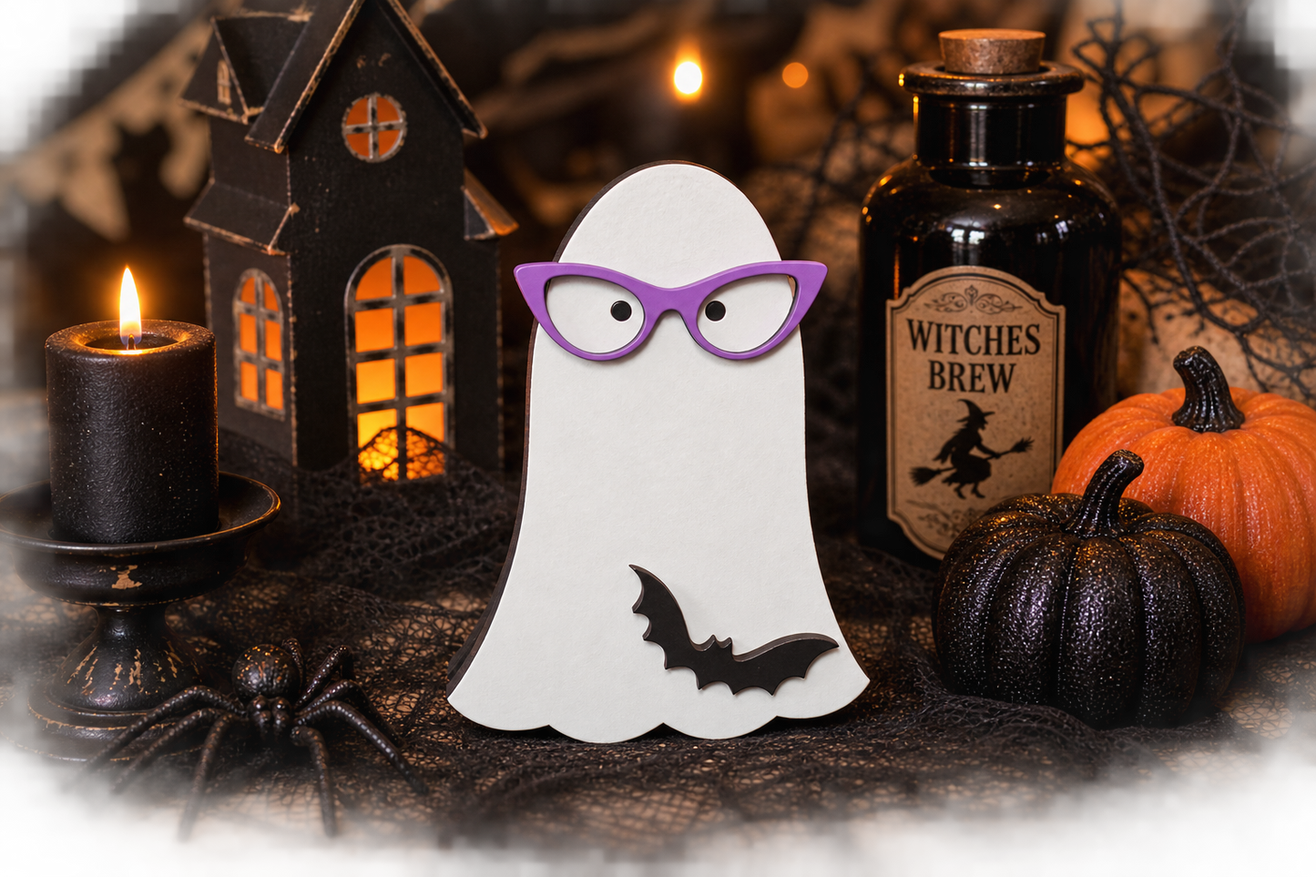 Nerdy Ghost Shelf Sitter