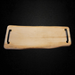 Rustic maple serving board with handles
